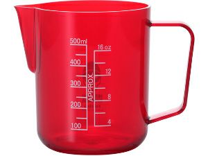 【販売終了】【ハリオ】澤田洋史 x HARIO 目盛り付きラテアートピッチャー 20oz. 赤