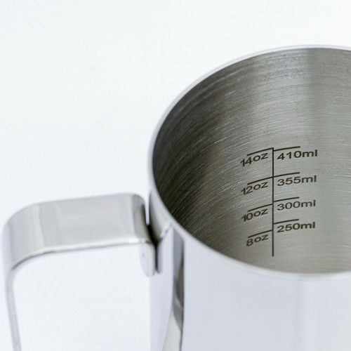 【販売終了】【Rhinowares】内側２ヶ所目盛り付き ラテアートピッチャー 20oz.