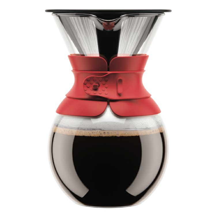 【販売終了】【bodum/ボダム】POUR OVER ドリップ式コーヒーメーカー 1.0L レッド  11571-294