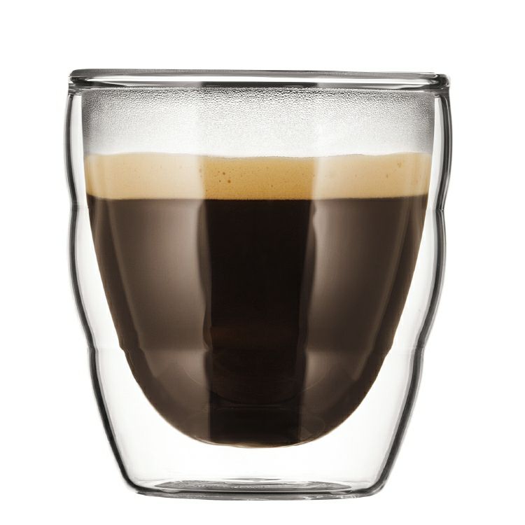 【bodum/ボダム】PLIATUS ダブルウォールグラス 0.08L（2個セット） 11477-10