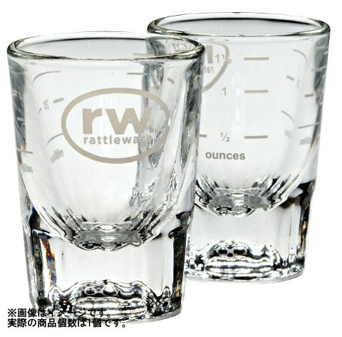 【販売終了】【ラトルウェア】RW 2oz ロゴ入りショットグラス 1個