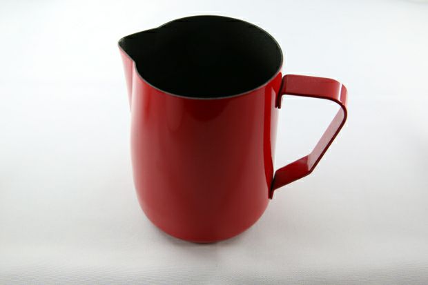 【販売終了】【ミルクピッチャー】RW 12oz. ピッチャー 外面耐熱塗料焼付塗装＋内面テフロン加工 レッド