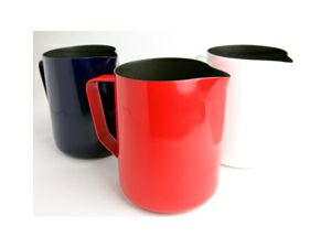 【販売終了】【ミルクピッチャー】RW 12oz. ピッチャー 外面耐熱塗料焼付塗装＋内面テフロン加工 レッド
