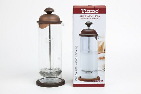 【Tiamo/ティアモ】耐熱ガラスミルクフローサー HG5265