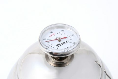【販売終了】【Tiamo/ティアモ】IH・直火対応 温度計付き細口ポット 900ml HA8402