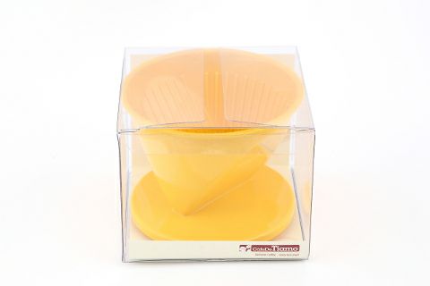 【販売終了】【Tiamo/ティアモ】台形樹脂ドリッパー イエロー 2～4人用 HG5281