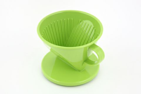 【販売終了】【Tiamo/ティアモ】台形樹脂ドリッパー グリーン 2～4人用 HG5283