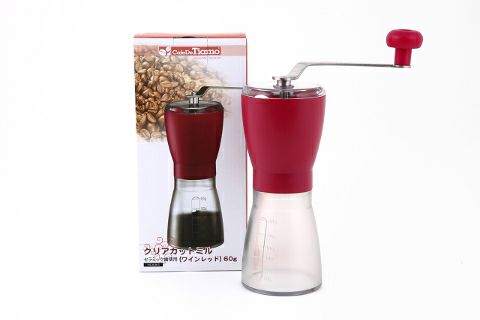 【販売終了】【Tiamo/ティアモ】セラミックミル セラミック刃 ワインレッド HG6065