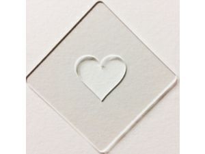 【atta】カフェアートステンシル　ハート　LAS-0001