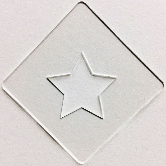 【atta】カフェアートステンシル　星　LAS-0002