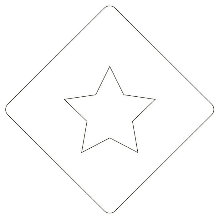 【atta】カフェアートステンシル　星　LAS-0002