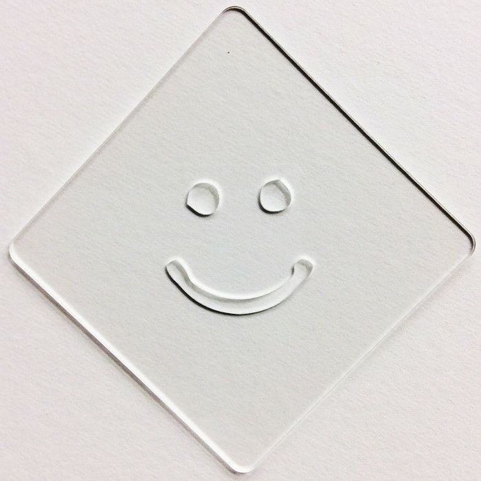 【atta】カフェアートステンシル　スマイル　LAS-0003