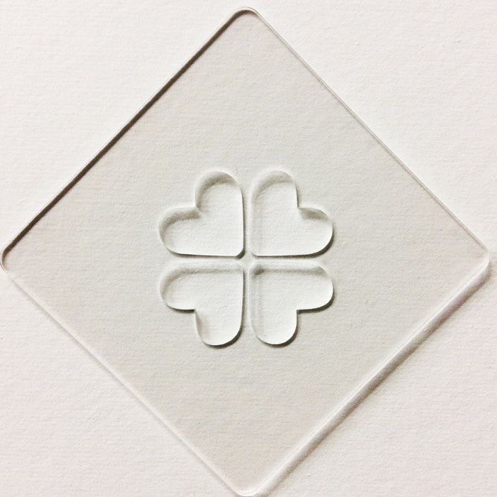 【atta】カフェアートステンシル　クローバー 1　LAS-0004