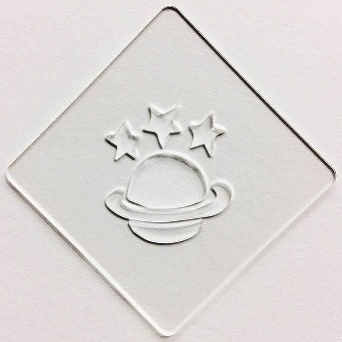 【atta】カフェアートステンシル　宇宙1　LAS-0009