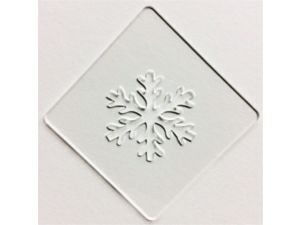 【atta】カフェアートステンシル　雪の結晶 1　LAS-0012