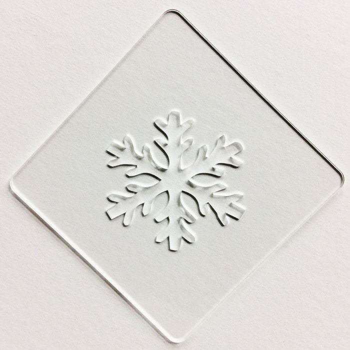 【atta】カフェアートステンシル　雪の結晶 1　LAS-0012