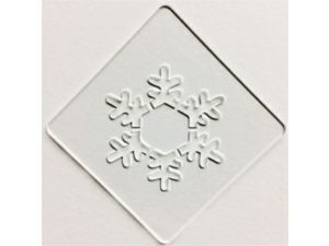 【atta】カフェアートステンシル　雪の結晶 2　LAS-0013