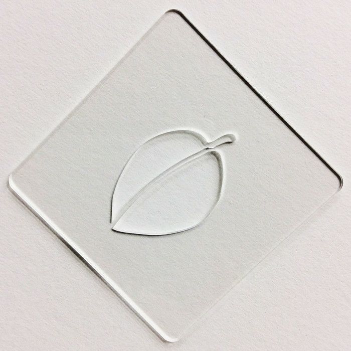 【atta】カフェアートステンシル　葉っぱ　LAS-0016