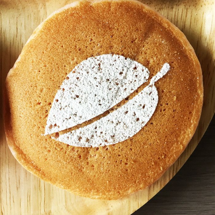 【atta】カフェアートステンシル　葉っぱ　LAS-0016