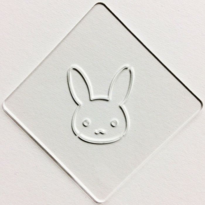 【atta】カフェアートステンシル　うさぎ　LAS-0017