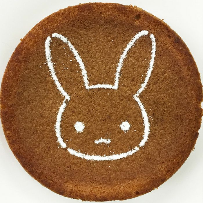 【atta】カフェアートステンシル　うさぎ　LAS-0017