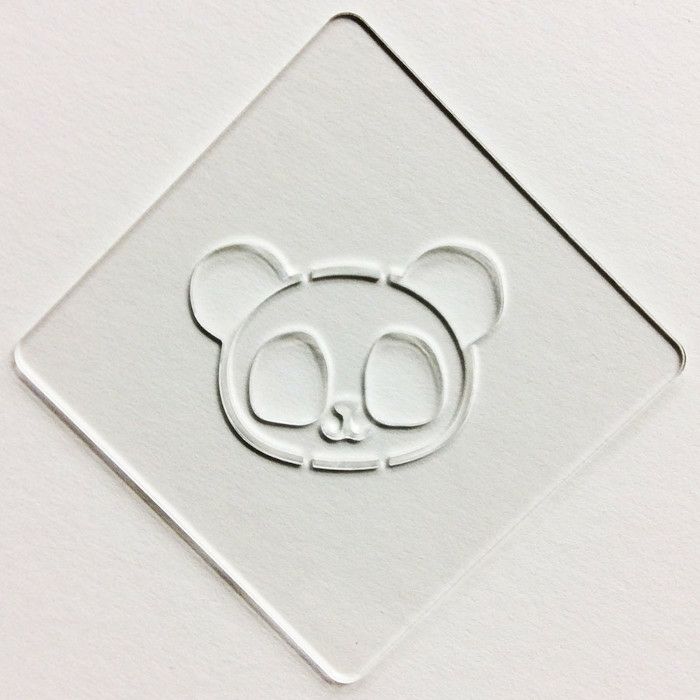 【atta】カフェアートステンシル　パンダ　LAS-0018