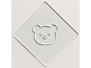 【atta】カフェアートステンシル　クマ　LAS-0019