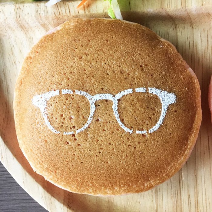 【atta】カフェアートステンシル　めがね　LAS-0020