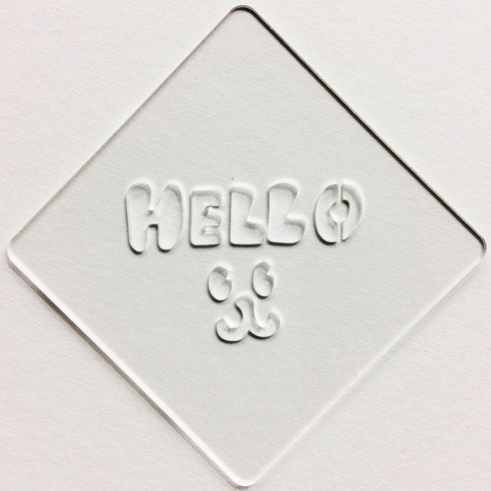 【atta】カフェアートステンシル　Hello 1　LAS-0021