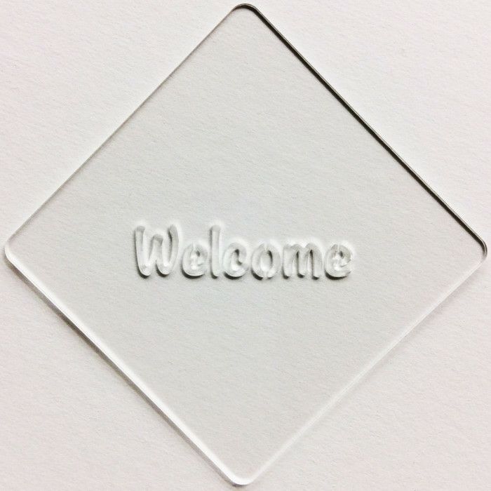 【atta】カフェアートステンシル　Welcome 1　LAS-0023
