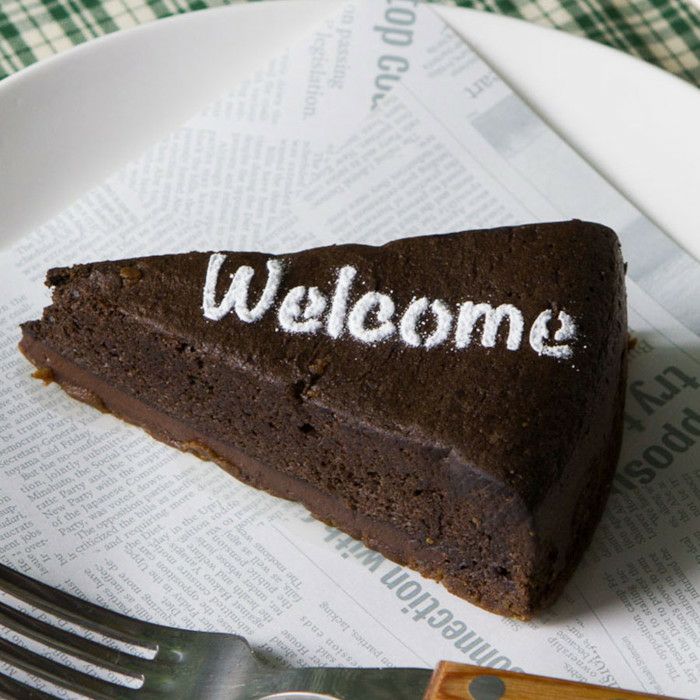 【atta】カフェアートステンシル　Welcome 1　LAS-0023