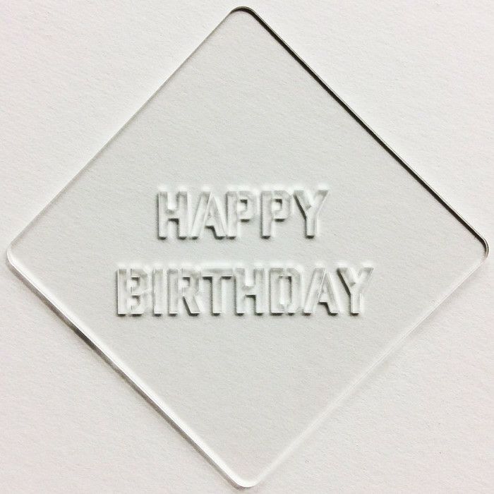 【atta】カフェアートステンシル　Happy Birthday 1　LAS-0027