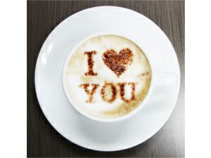 【atta】カフェアートステンシル　Happy Birthday 1　LAS-0027