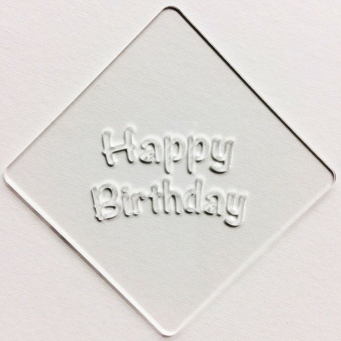 【atta】カフェアートステンシル　Happy Birthday 2　LAS-0028