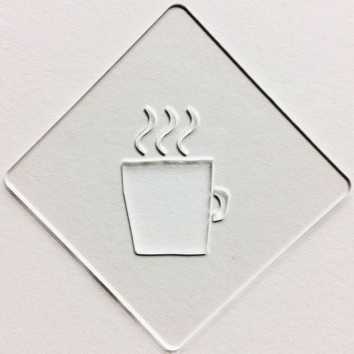 【atta】カフェアートステンシル　coffee　LAS-0031