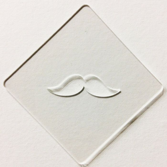 【atta】カフェアートステンシル　ひげ 　LAS-0032