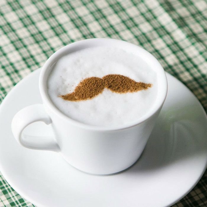 【atta】カフェアートステンシル　ひげ 　LAS-0032