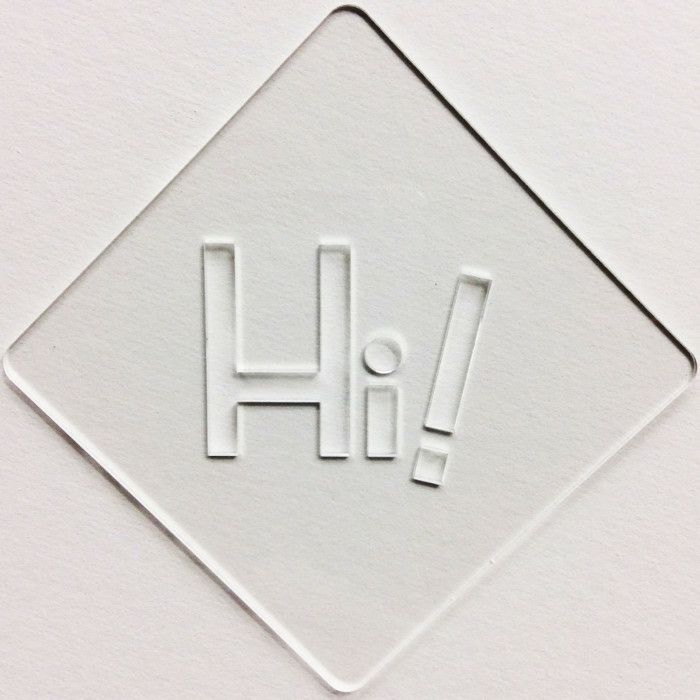 【atta】カフェアートステンシル　Hi !　LAS-0038