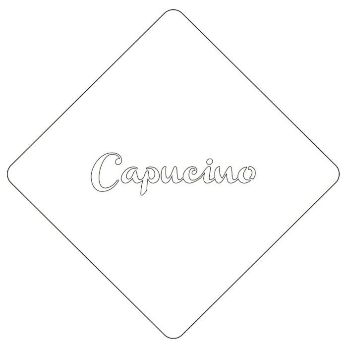 【atta】カフェアートステンシル　Capucino　LAS-0040