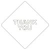 【atta】カフェアートステンシル　Thank you　LAS-0041