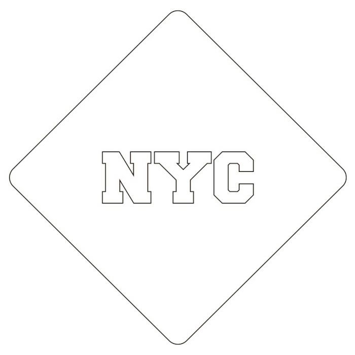 【atta】カフェアートステンシル　NYC　LAS-0042