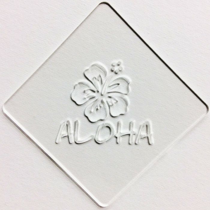 【atta】カフェアートステンシル　Aloha　LAS-0046