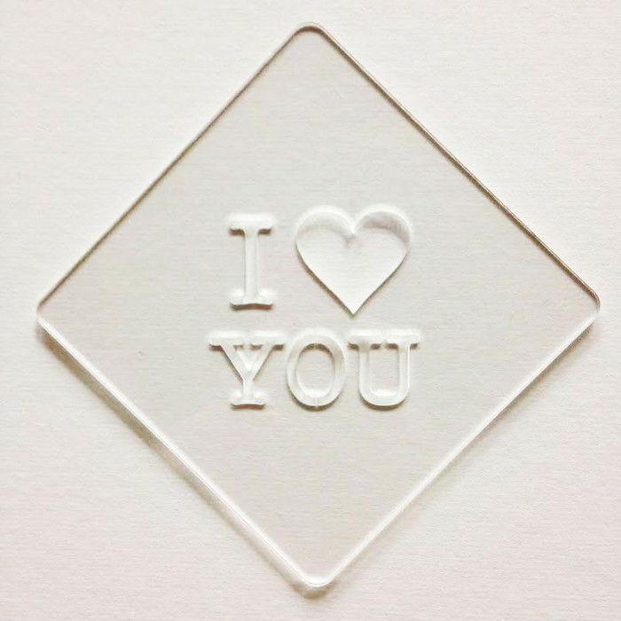 【atta】カフェアートステンシル　I LOVE YOU　LAS-0047