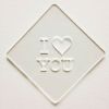 【atta】カフェアートステンシル　I LOVE YOU　LAS-0047