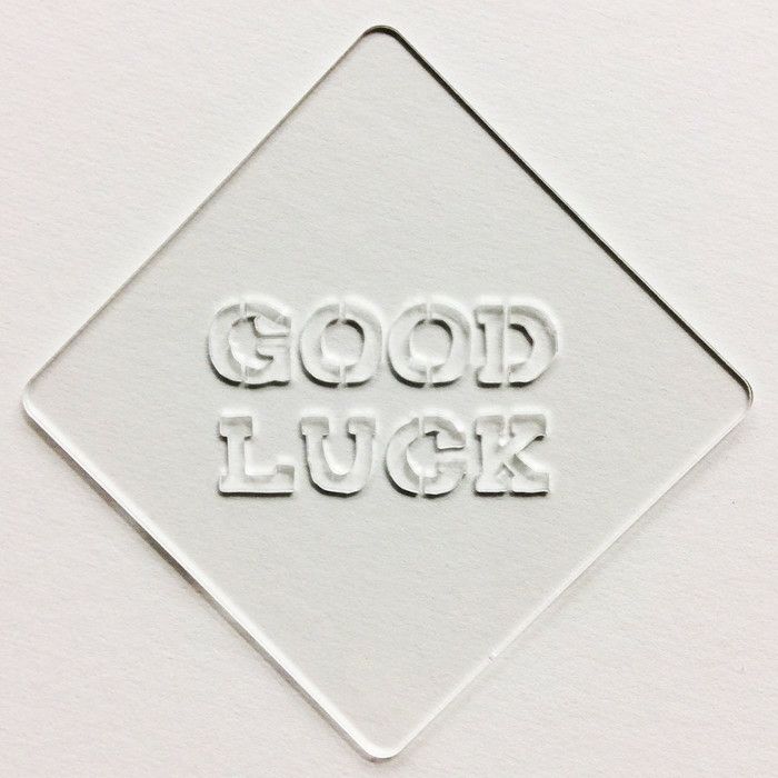 【atta】カフェアートステンシル　Good Luck　LAS-0048