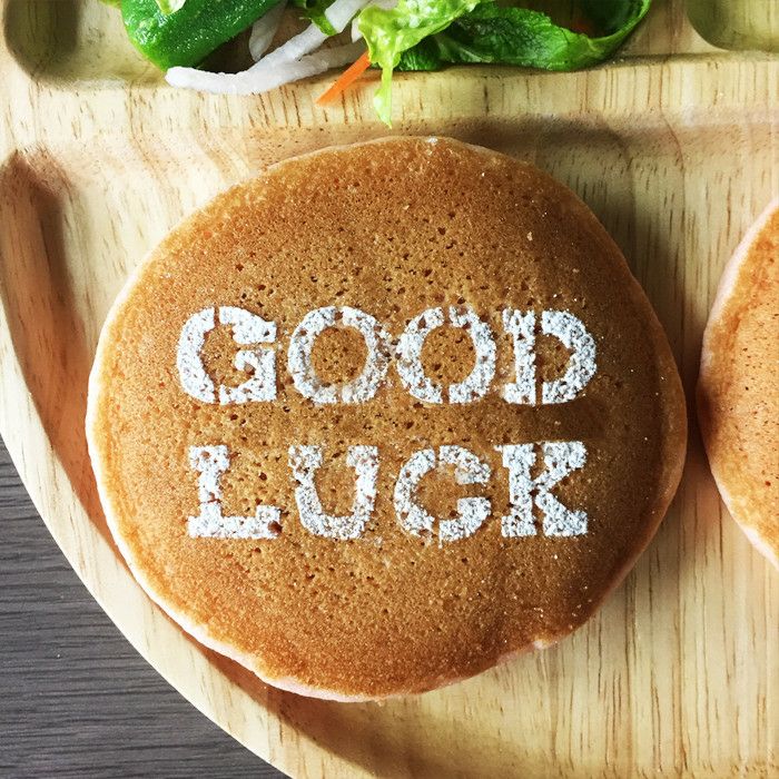 【atta】カフェアートステンシル　Good Luck　LAS-0048