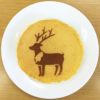 【atta】カフェアートステンシル　トナカイ　クリスマス　LAS-0050