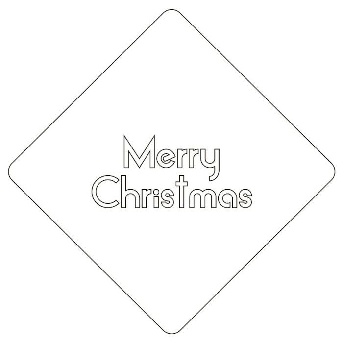 【atta】カフェアートステンシル　Merry Christmas　クリスマス　LAS-0051