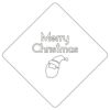 【atta】カフェアートステンシル　サンタクロース　クリスマス　LAS-0054