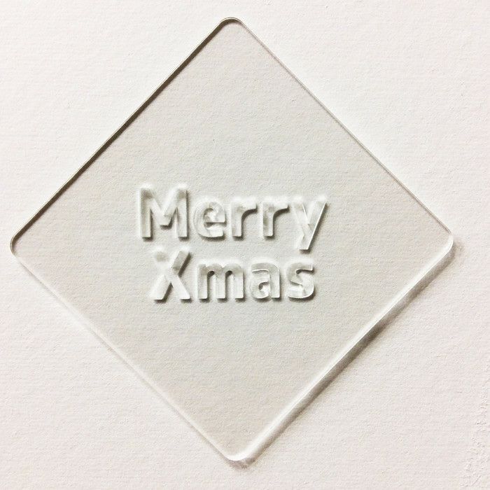 【atta】カフェアートステンシル　Merry Xmas　クリスマス　LAS-0055